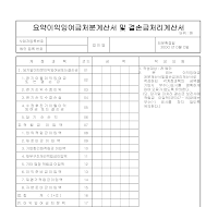 요약이익잉여금처분계산서및결손금처리계산서(1)